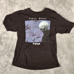 Funimation Tokyo Ghoul T-Shirt Mens Large Black Excellent Ken Kaneki Anime Tee